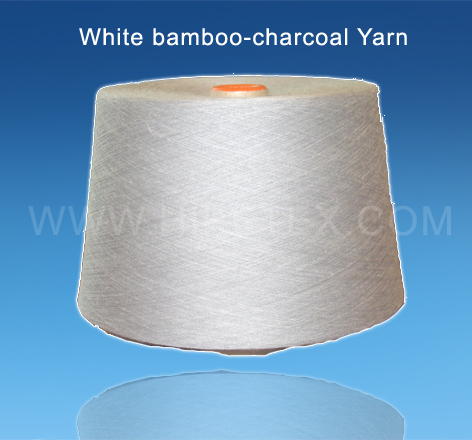 White bamboo-charcoal Yarn